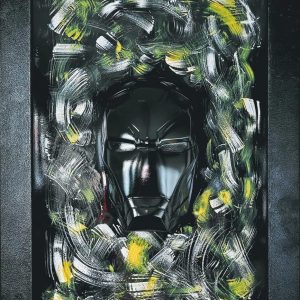 Vendita online opera dal titolo “Iron Man in caos” realizzata dall'artista contemporaneo Fabio Tolu