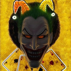 Vendita online opera dal titolo “Joker led 2” realizzata dall'artista contemporaneo Fabio Tolu